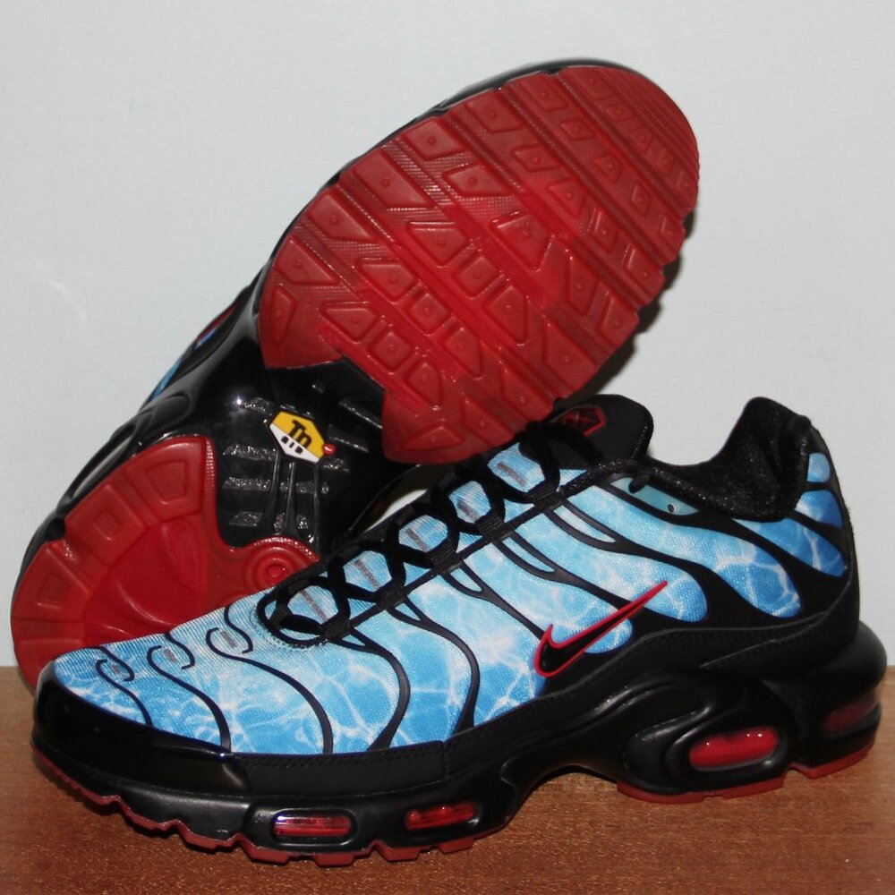 Nike Air Max Plus TN 'Shark Attack' Shoes Mens 10 Black Blue